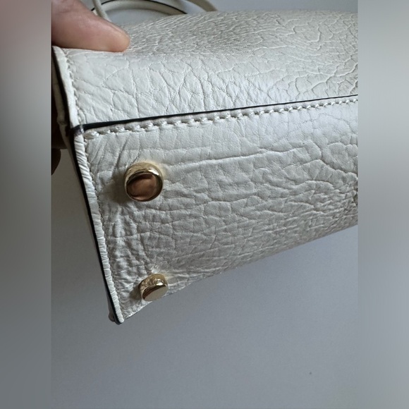 New Kate Spade White Lynne Perri Lane Leather Tote Bag - Picture 10 of 12